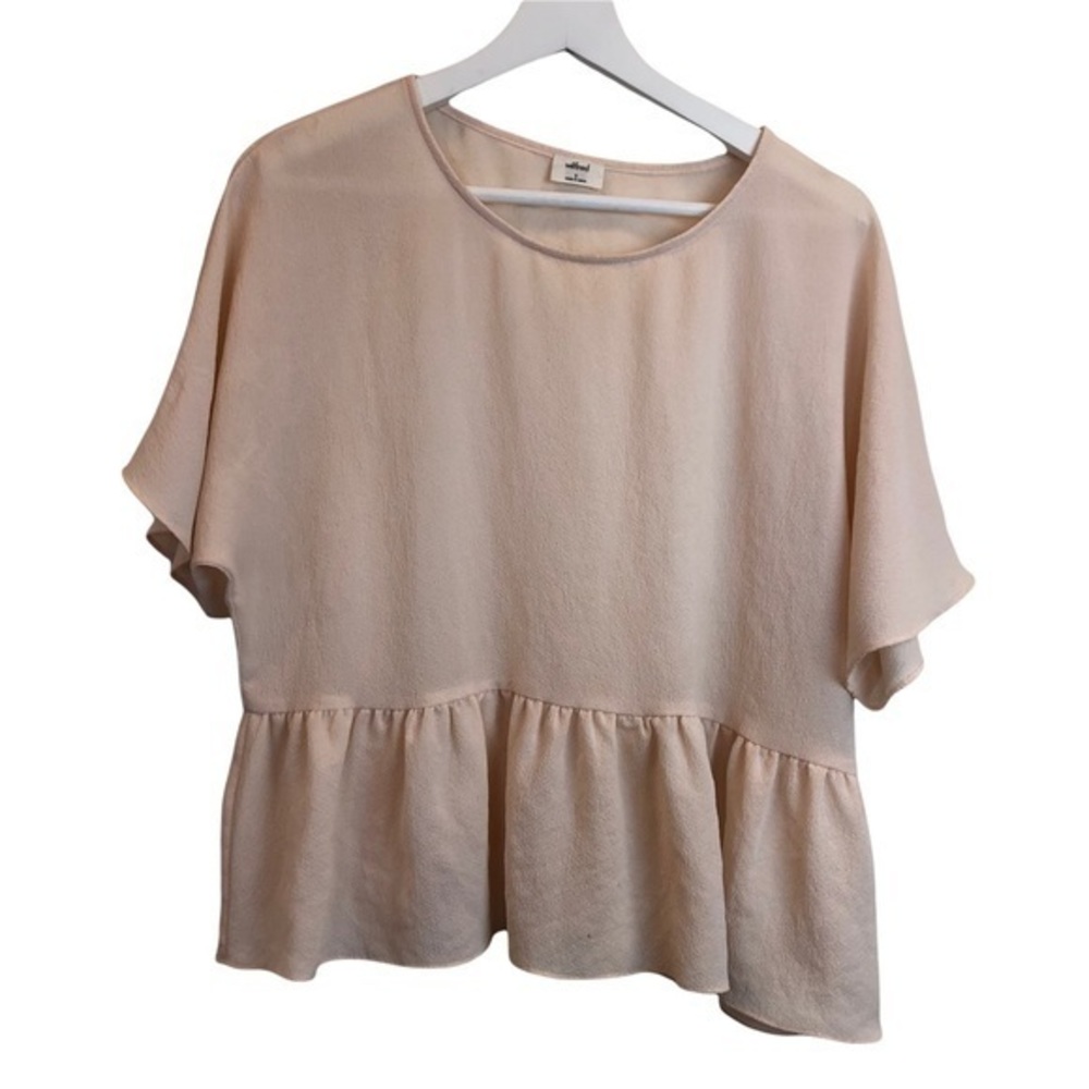 Wilfred Blush Pink Ruffle Blouse Top